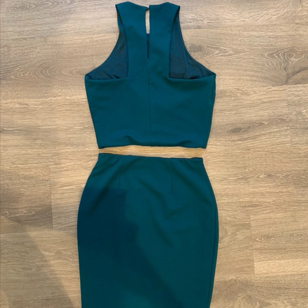 Mixology Green Skirt & Crop Top Set - Picture 2 of 3